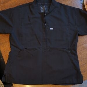 FIGS Black Scrub Top (retired style)
